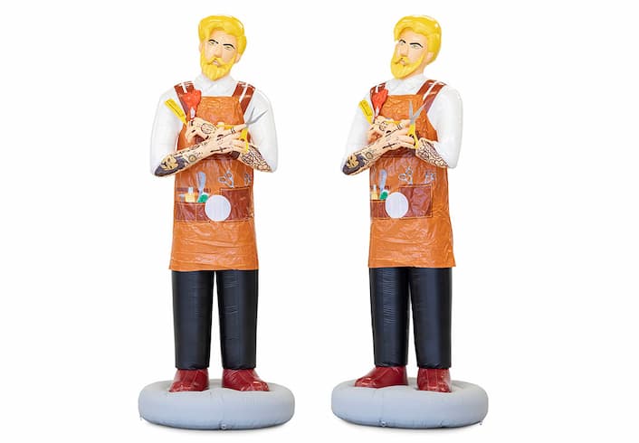 Opblaasbare abraham pop beroep kapper kopen